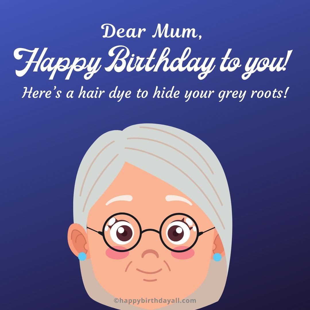 funny birthday image for mom