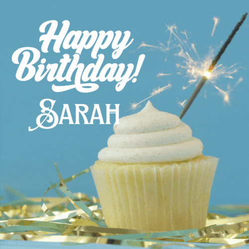 Happy Birthday Sarah Gif