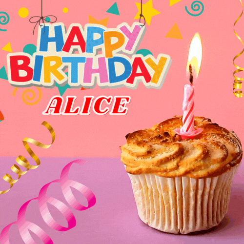 Happy Birthday Alice Gif