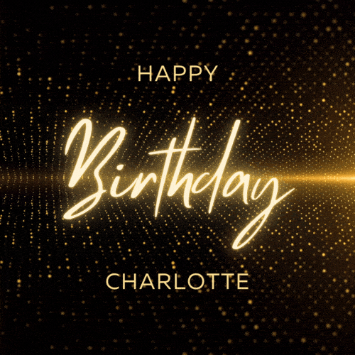 Happy Birthday Charlotte Gif