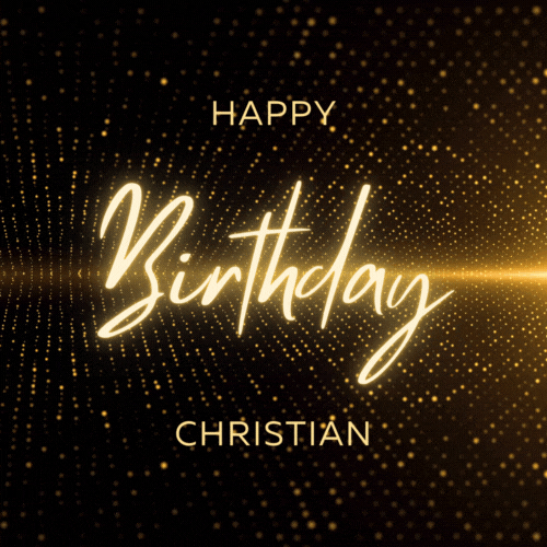 Happy Birthday Christian Gif