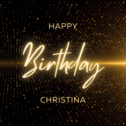Happy Birthday Christina Gif