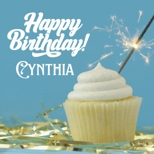 Happy Birthday Cynthia Gif