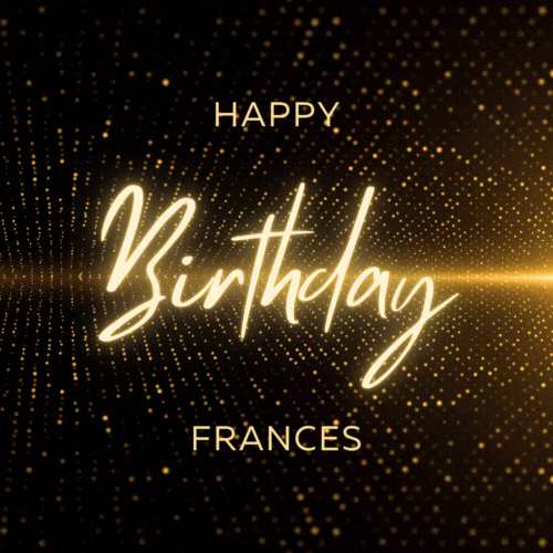 Happy Birthday Frances Gif