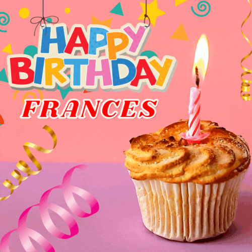 Happy Birthday Frances Gif