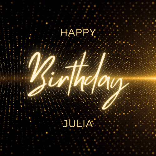 Happy Birthday Julia Gif