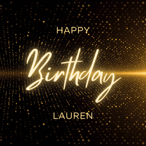 Happy Birthday Lauren Gif