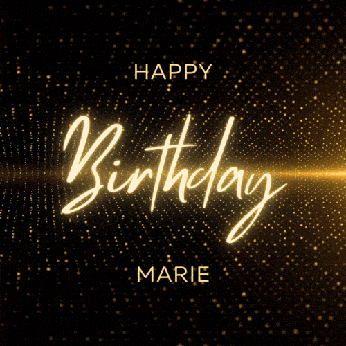 Happy Birthday Marie Gif