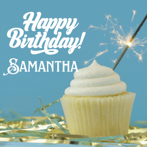 Happy Birthday Samantha Gif
