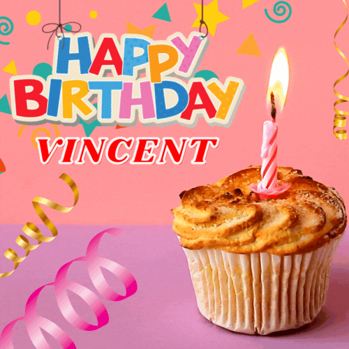 Happy Birthday Vincent Gif