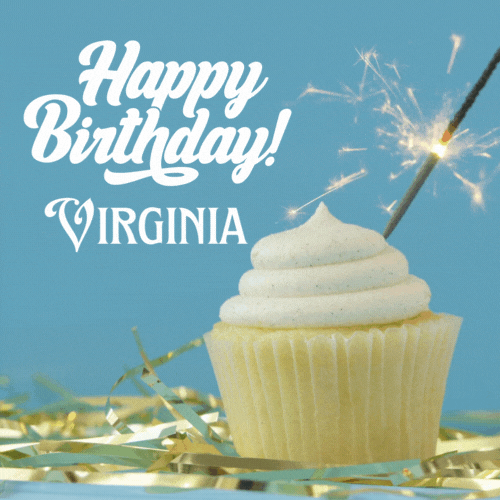 Happy Birthday Virginia Gif