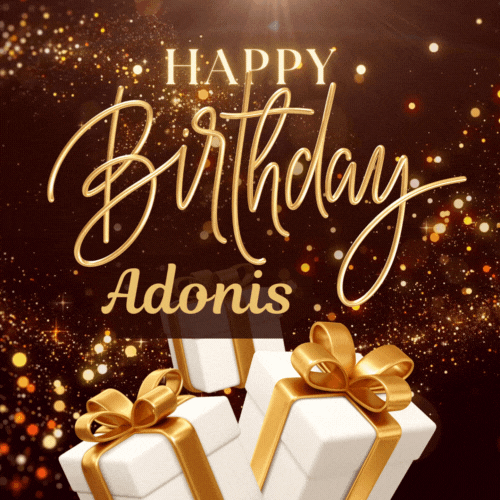 Happy Birthday Adonis Gif