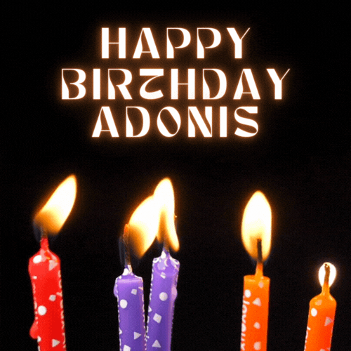 Happy Birthday Adonis Gif