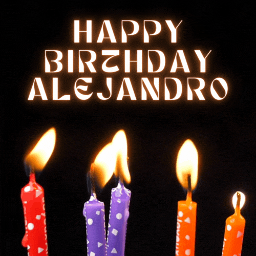 Happy Birthday Alejandro Gif