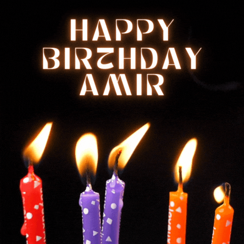 Happy Birthday Amir Gif