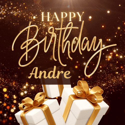 Happy Birthday Andre Gif