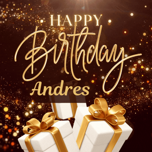 Happy Birthday Andres Gif