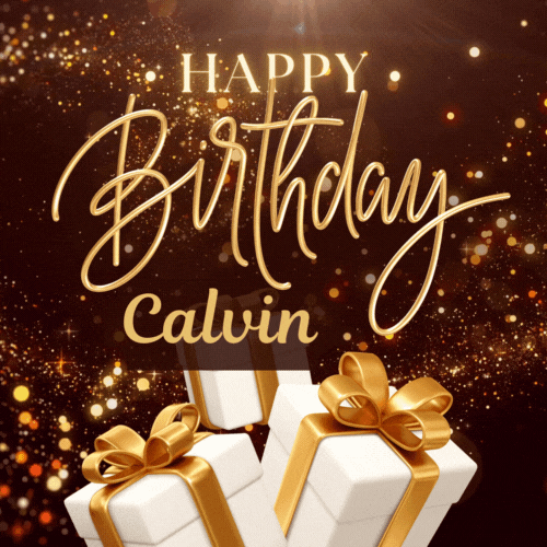 Happy Birthday Calvin Gif