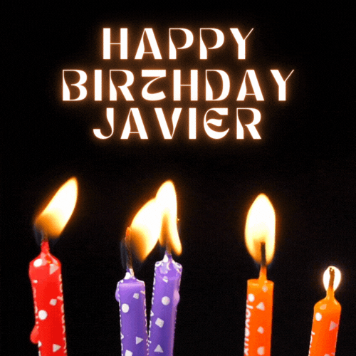 Happy Birthday Javier Gif