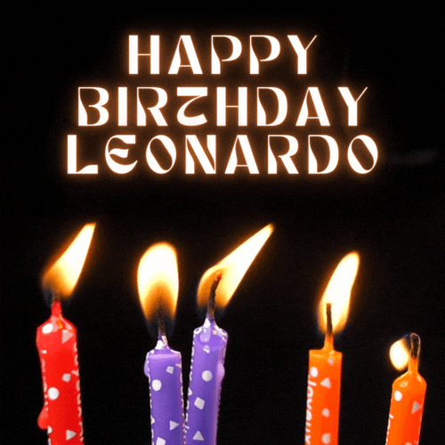 Happy Birthday Leonardo Gif