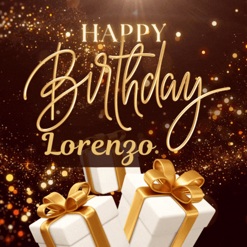 Happy Birthday Lorenzo Gif