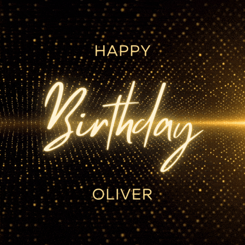 Happy Birthday Oliver Gif