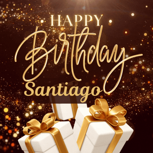 Happy Birthday Santiago Gif