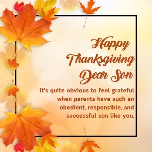 Happy Thanksgiving Son Wishes, Quotes, Greetings 2023