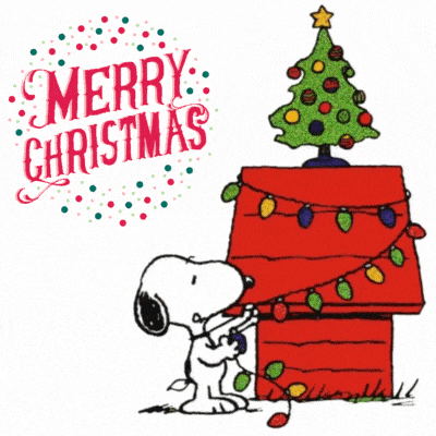 Snoopy Merry Christmas Gif