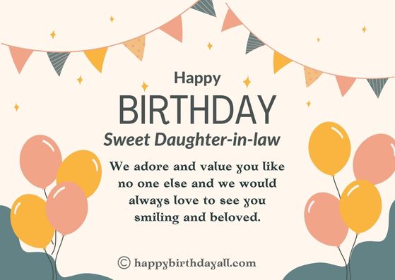 Heartwarming Birthday Wishes for Daughter-in-Law
