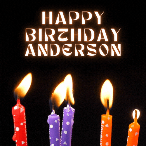 Happy Birthday Anderson Gif