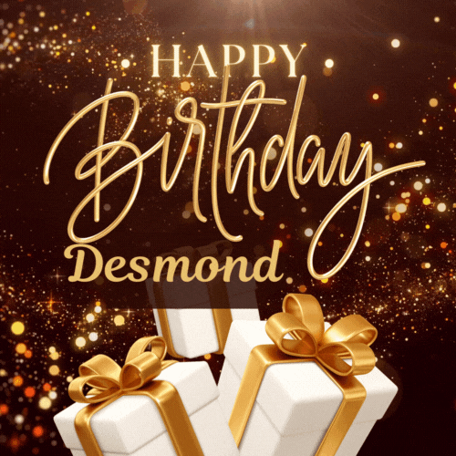 Happy Birthday Desmond Gif