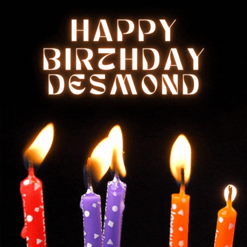Happy Birthday Desmond Gif