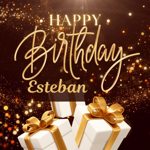 Happy Birthday Esteban Gif