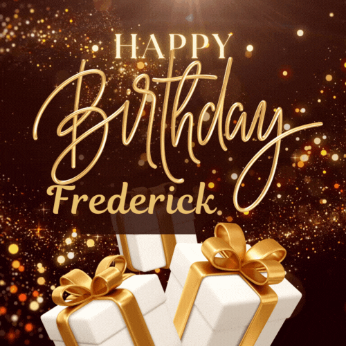 Happy Birthday Frederick Gif