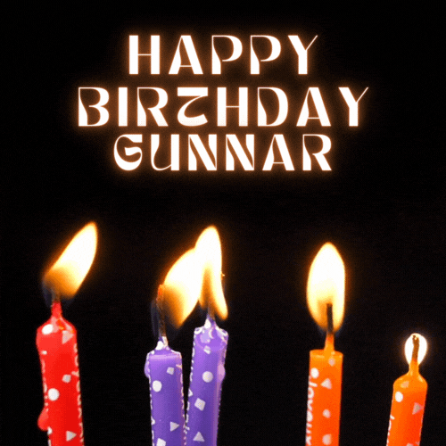 Happy Birthday Gunnar Gif