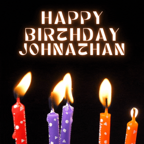 Happy Birthday Johnathan Gif