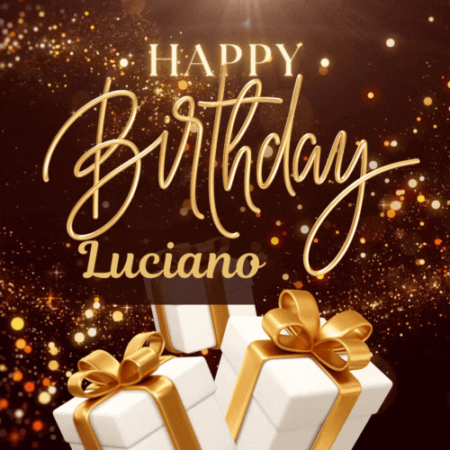 Happy Birthday Luciano Gif