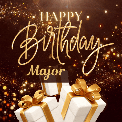 Happy Birthday Major Gif