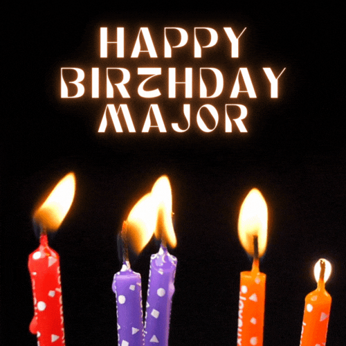 Happy Birthday Major Gif