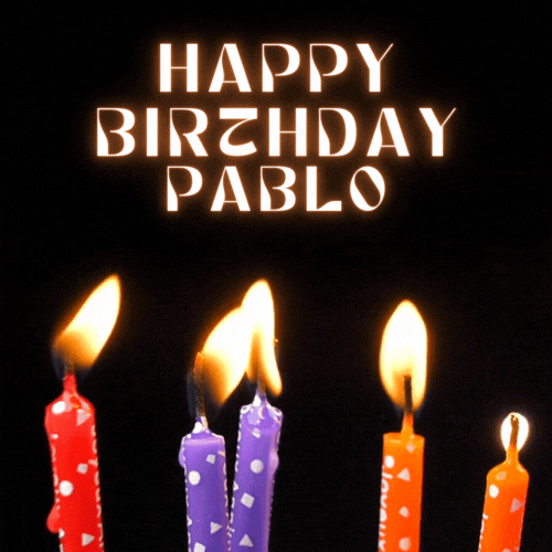Happy Birthday Pablo Gif