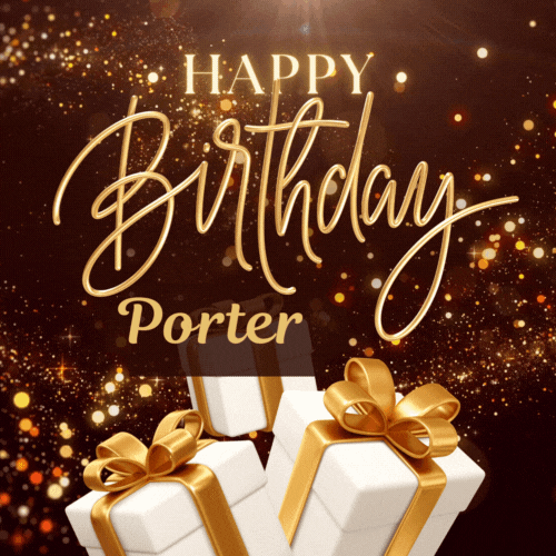 Happy Birthday Porter Gif