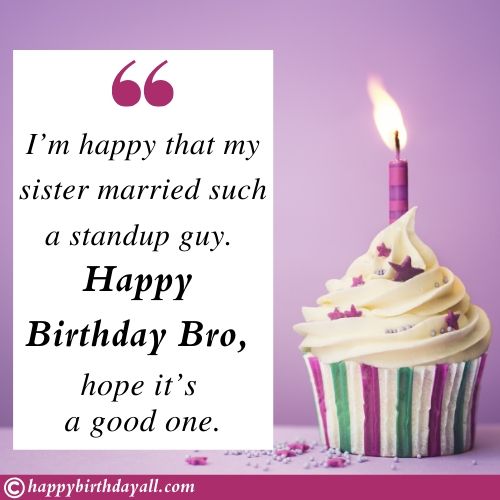 Touching Birthday wishes for brother in law