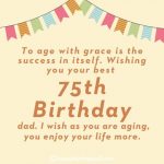 Happy 75th Birthday Wishes with Images For Mother, Father & Others