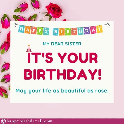 Happy Birthday Messages for Cousin Sister 