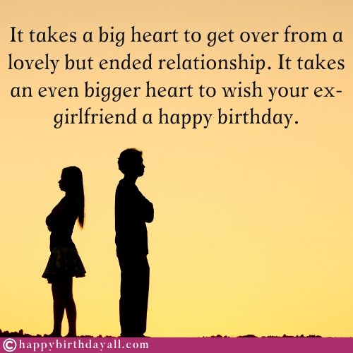 Heart Touching Happy Birthday Wishes For Ex Girlfriend