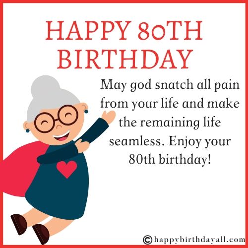 Happy Birthday Wishes for Grandma 80th Birthday