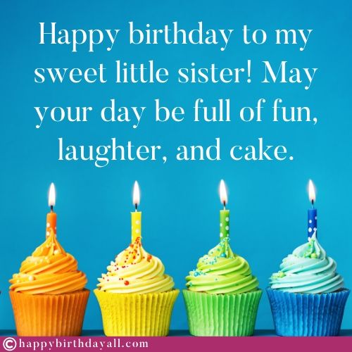 Featured image of post Cute Happy Birthday Quotes For Little Sister