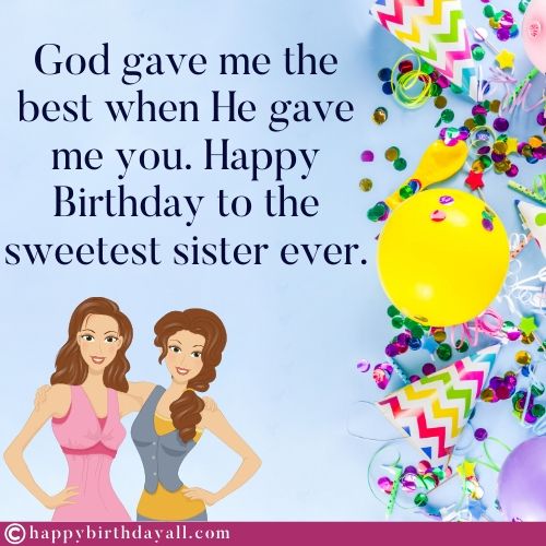 0 Heart Touching Birthday Wishes For Sister Sweet Funny