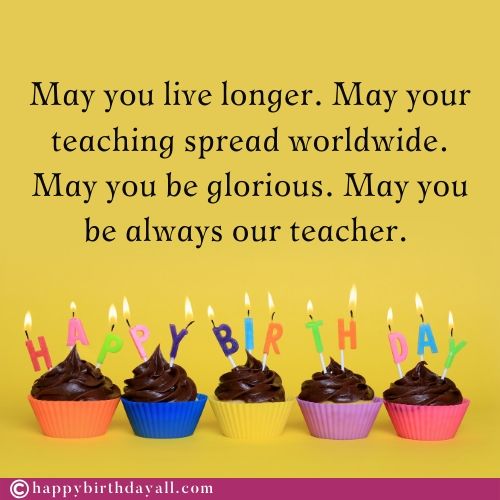 Happy Birthday Messages for Teacher With Images